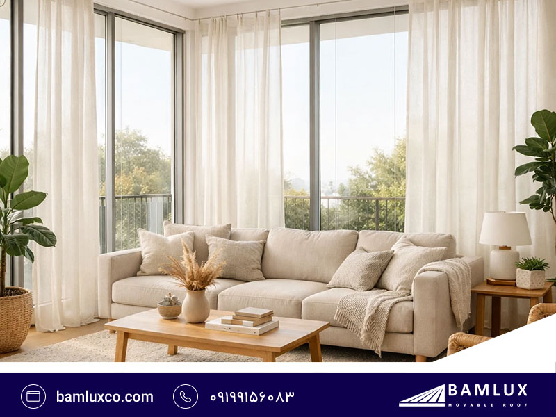 انواع پرده کابلی | بام لوکس